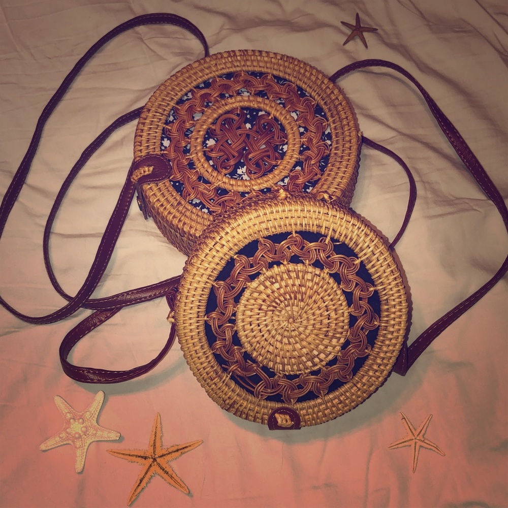 Boho Bali Woven Rattan Bags